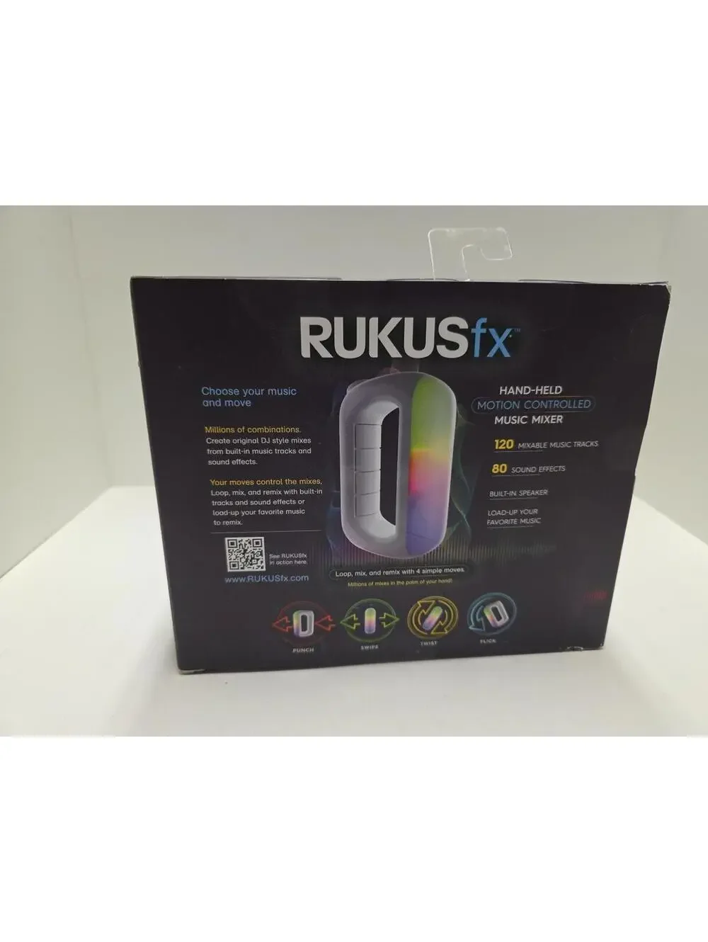 Rukus fx Hand Held Motion Controlled Music Mixer Bonus Silicone Skin RUKUSfx NEW